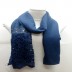 Designer Net Stole- Blue